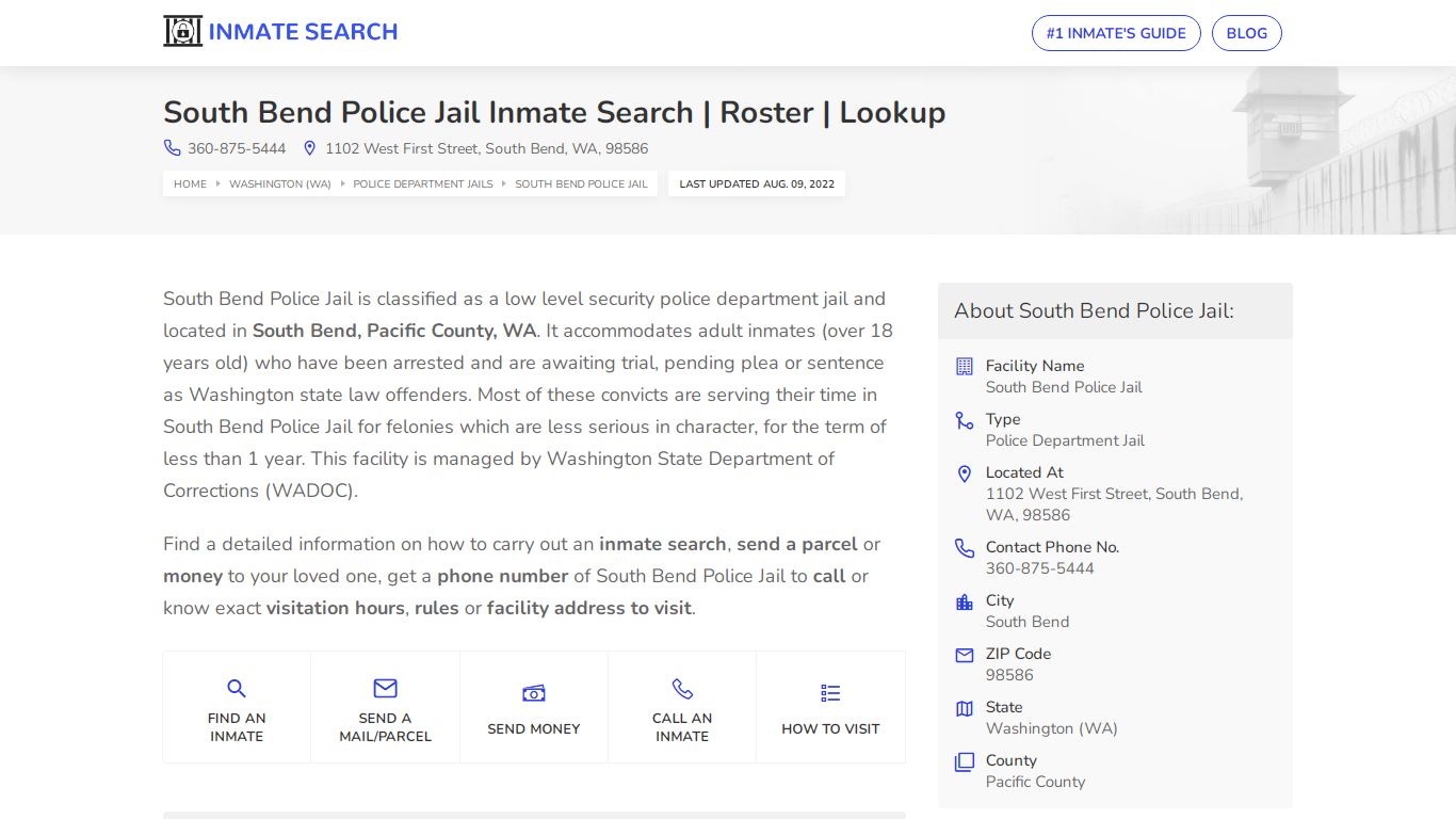 South Bend Police Jail Inmate Search | Roster | Lookup